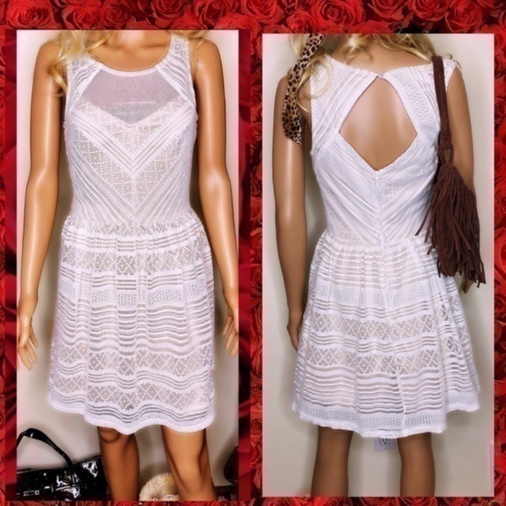 TRIXXI WHITE LACE SUMMER DRESS 7